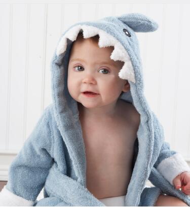 Adorable Hooded Animal Baby Bathrobe Ages 0-2 | Soft, Comfortable, Fun Designs