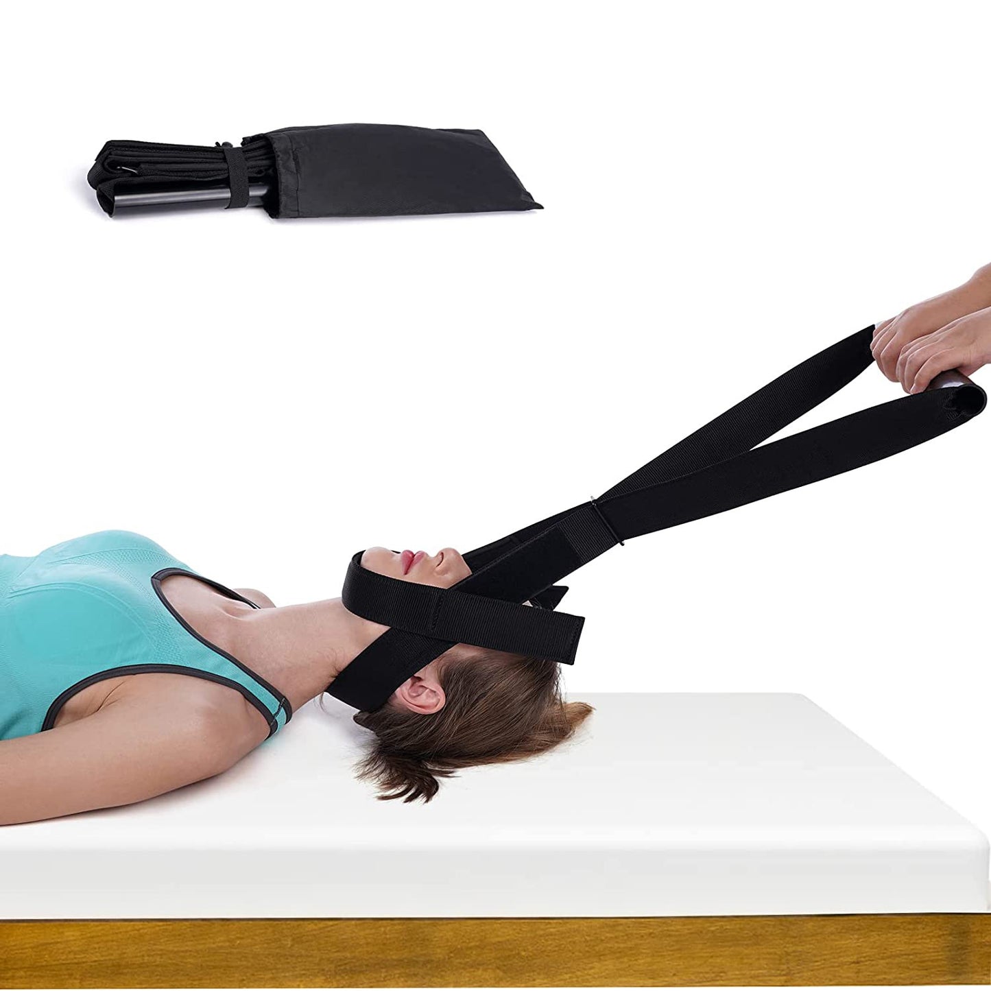 Spinal Decompression Traction Belt Lumbar Neck Relief Stretch Support System