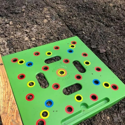 Square Seeding Template Planting Board Seed Spacing Tool Green Abs Plastic Kit