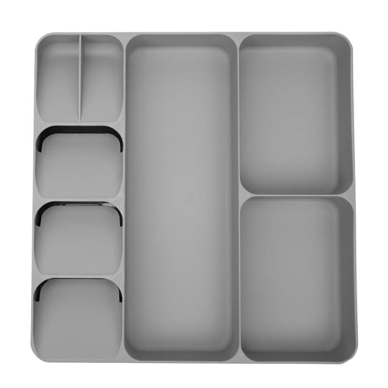 Cutlery Organiser Tray Kitchen Drawer 8 Compartments Spoon Separation Finishing