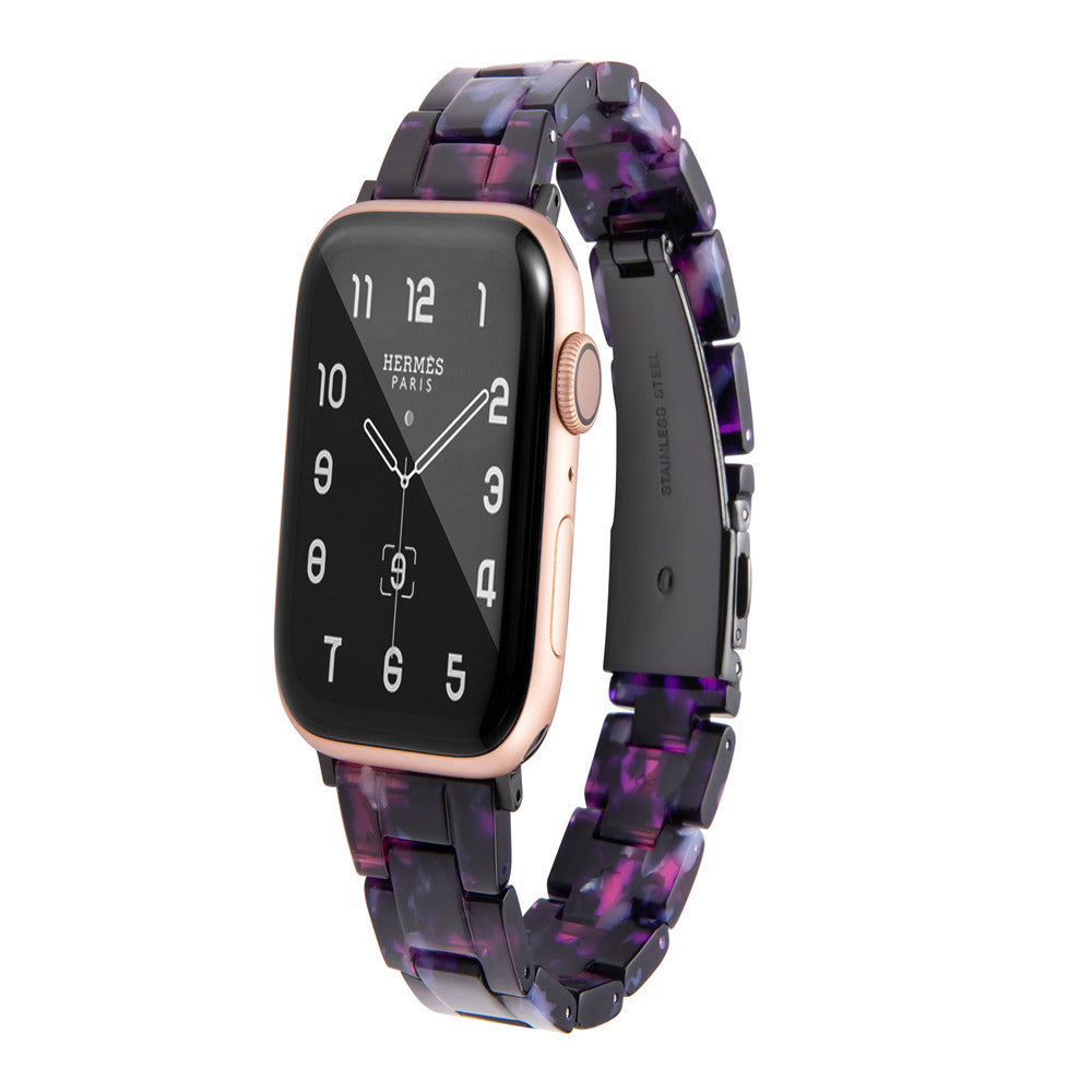 Resin Strap for Apple Watch Series 7 6 5 4 3 38/40mm 42/44mm 18 Colours Trend