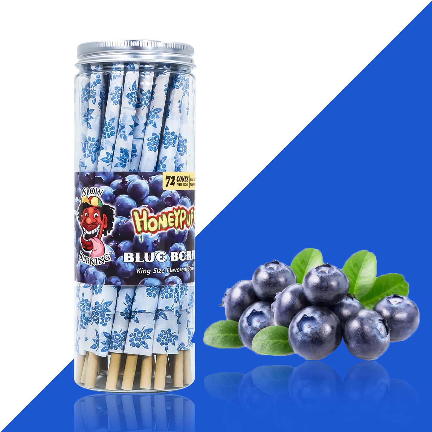 HoneyPuff Pre-Rolled Flavoured Cones King Size 72 Pieces Premium Quality Papers