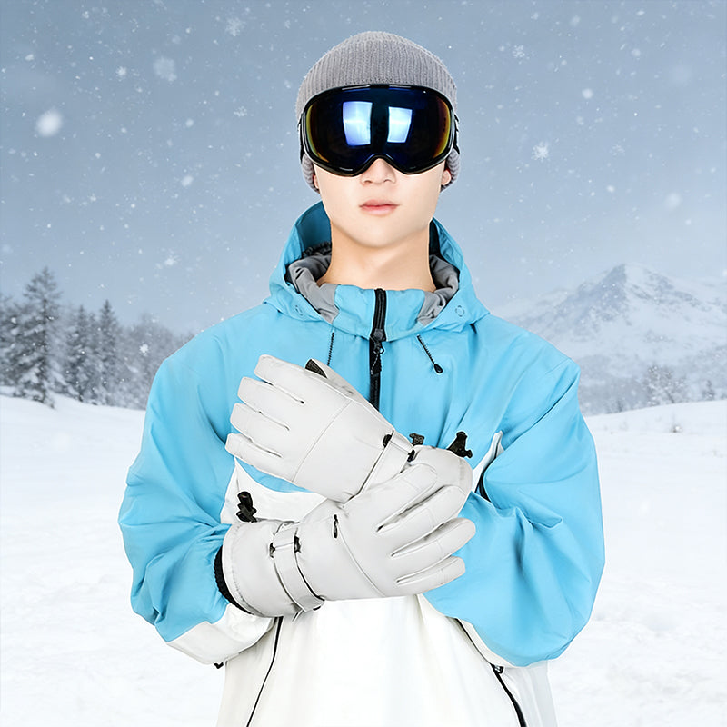 3M Thinsulate Lined Ski Gloves Waterproof Integrated Wrist Guards Pro Ski Gear