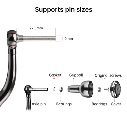 CNC Aluminium Replacement Reel Handle Knob Bearing Spinning Baitcasting Reels