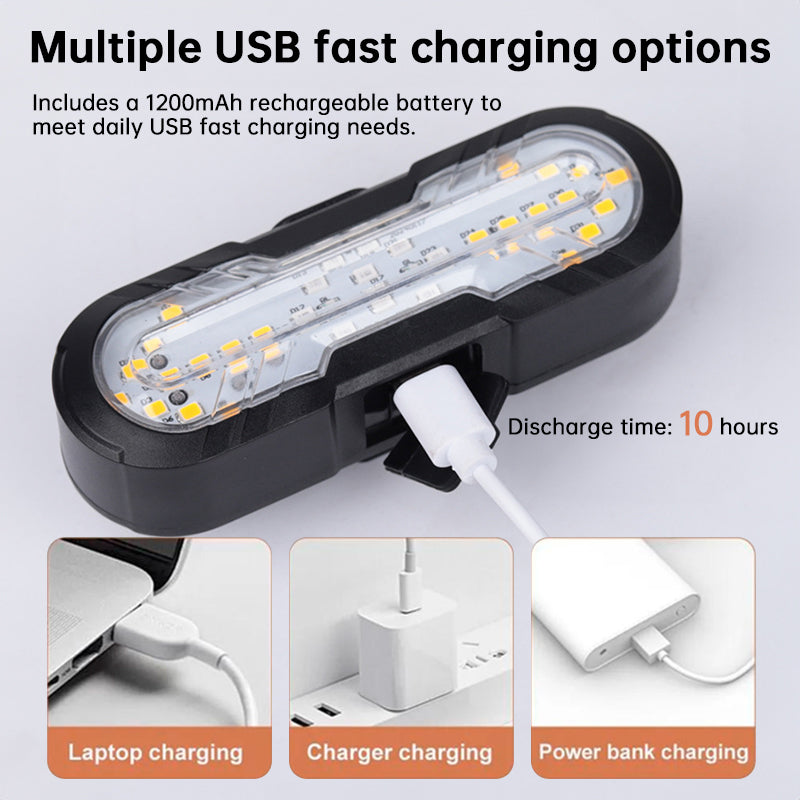 USB-C Rechargeable Bike Tail Lamp Wireless Turn Signal Horn Safety Equipment