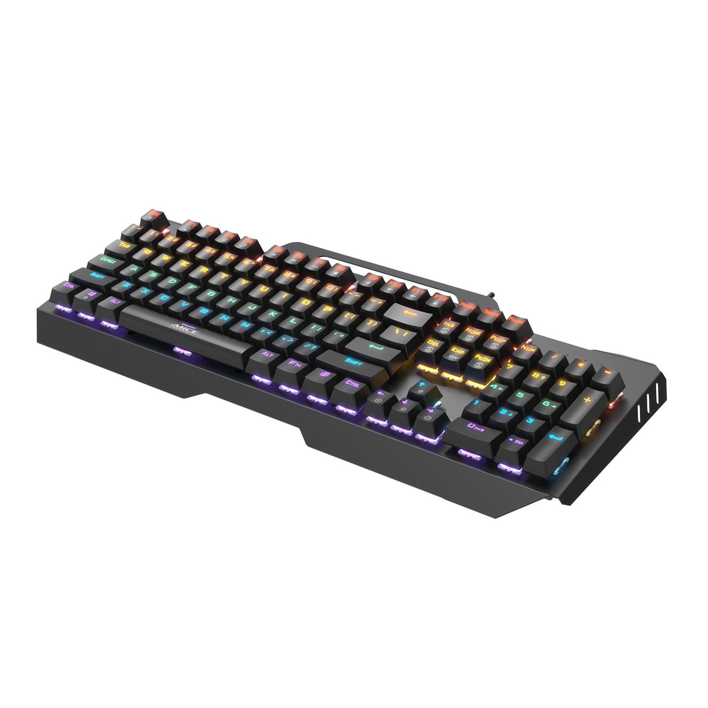Wired RGB Mechanical Metal Gaming Keyboard LED Game Office Home