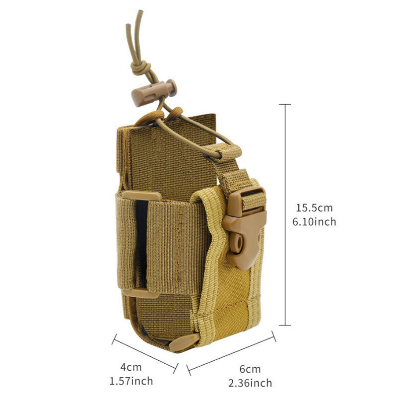 Heavy Duty MOLLE Radio Case Tactical Utility Waist Pack Walkie Talkie Holster