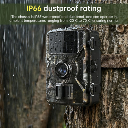 Outdoor Solar Trail Camera 4MP/14MP Motion Detection Night Vision IP66