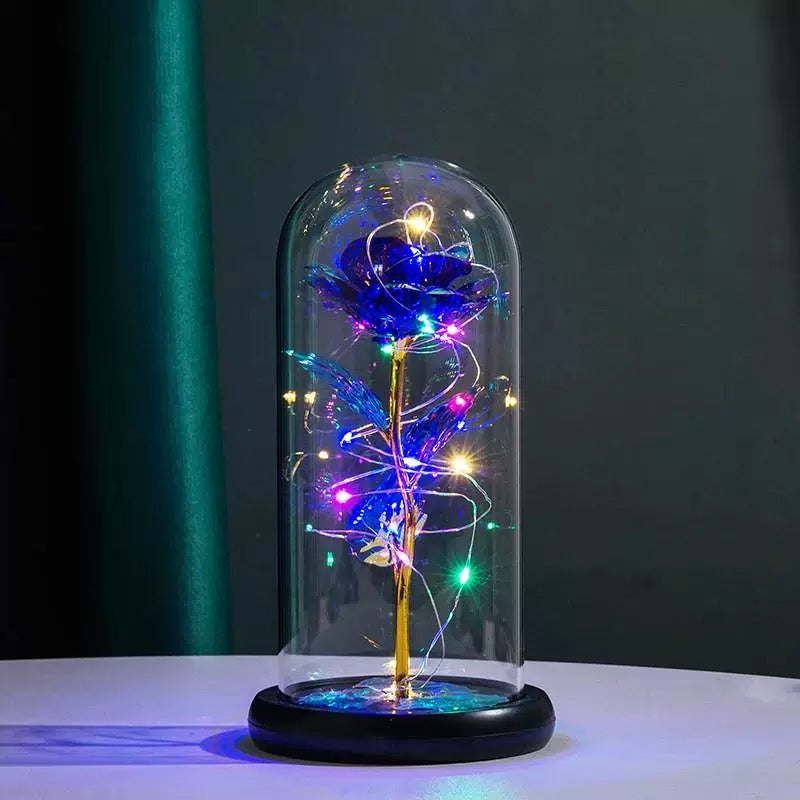 Eternal Rose Glass Lampshade Romantic Bedroom Decorative Lighting Enhancement