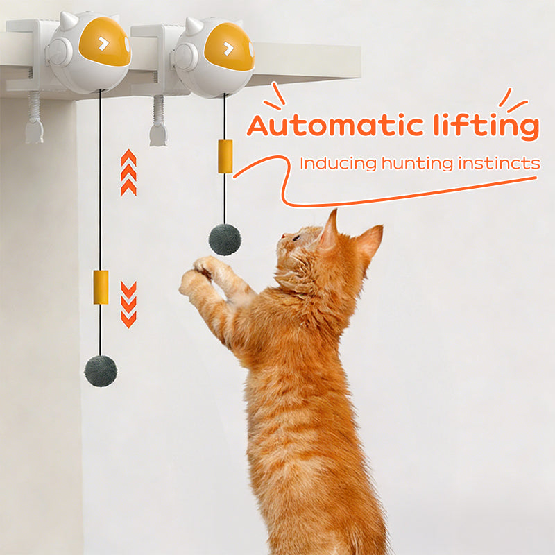 Automatic Interactive Electric Cat Toy Ball Self-Rotating Jumping Motion Teaser