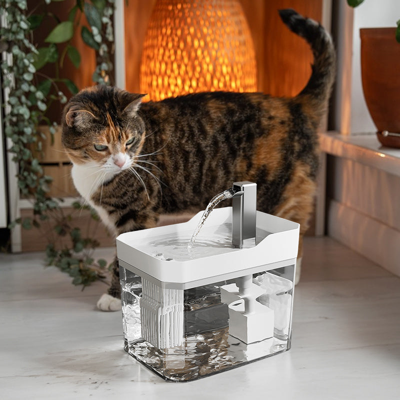 USB-Powered Pet Water Fountain with Anti-Dry Protection, 1.5L Capacity Cat Cats