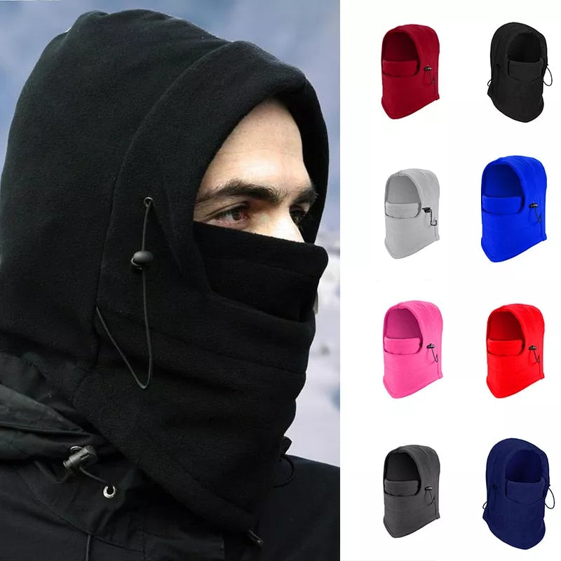 Thermal Cycling Cap Neck Protector Windproof Fleece Adjustable Winter Headgear