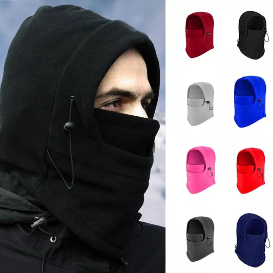 Thermal Cycling Cap Neck Protector Windproof Fleece Adjustable Winter Headgear