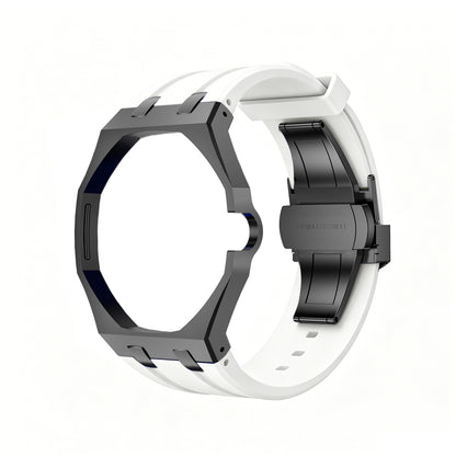 For AP x Swatch Royal Pop Metal Case Silicone Strap 3 12 Crown Steel Clasp