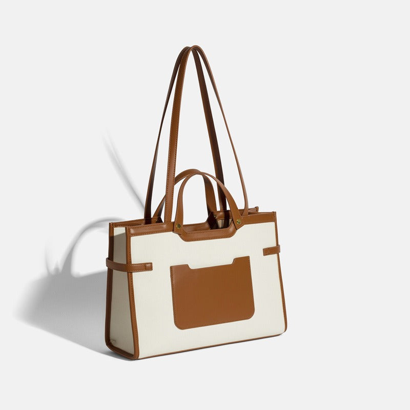Canvas Tote Bag Commuter Handbag Single Shoulder Bag Large Capacity