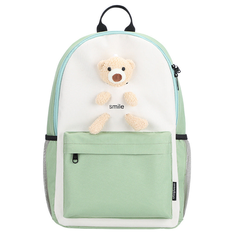 Oxford Cloth Backpack Lightweight Adjustable Straps Schoolbag Cartoon Pattern