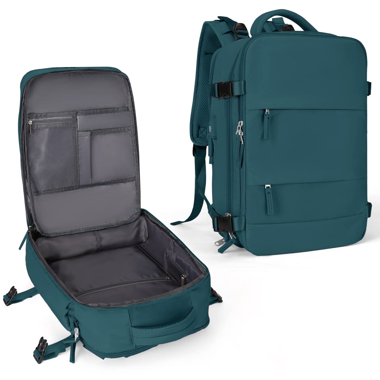 Women's Travel Backpack 20-35L Waterproof USB Charging Port Lightweight Durable
