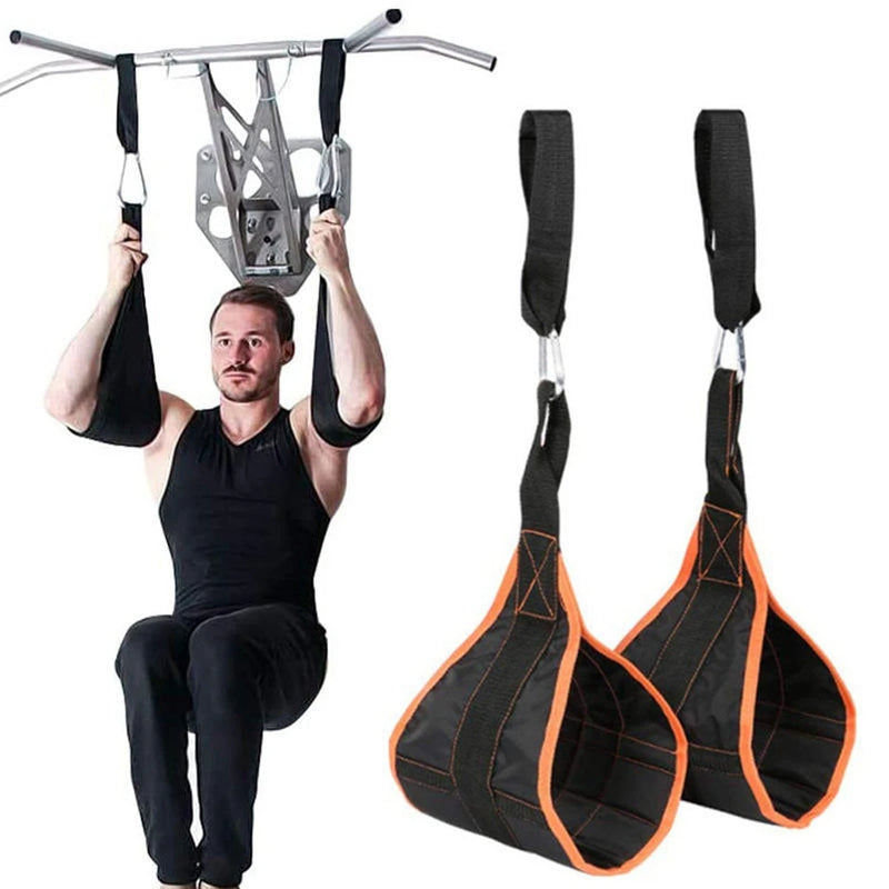 Abdominal Muscle Trainer Support Belts Dual Nylon Home Gym Exercise Accessories