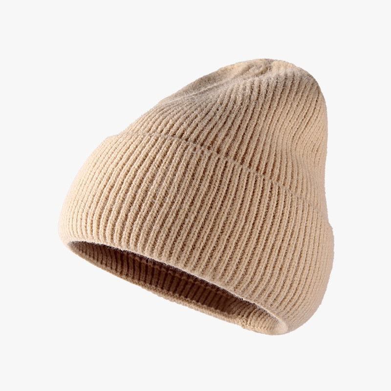 Unisex Knitted Beanie Hat for Winter and Autumn, Warm Outdoor Fashion Accessory