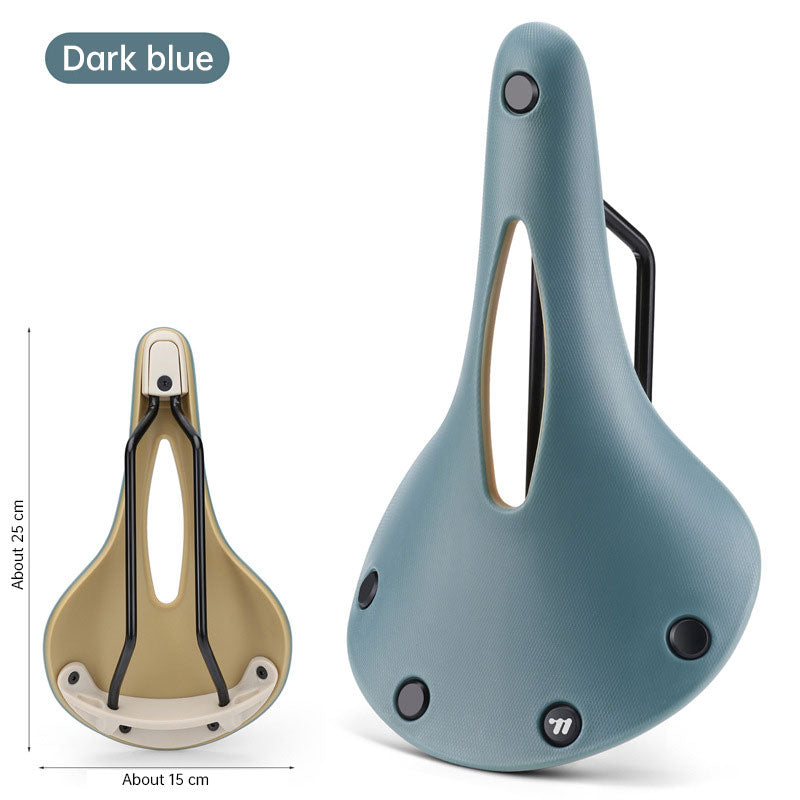 Vintage Bicycle Saddle Anti-slip, Lightweight, Hollow Design for Optimal Comfort