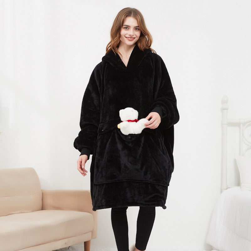 USB Heated Blanket Hoodie with Integrated Pouch Electric Machine Washable Design
