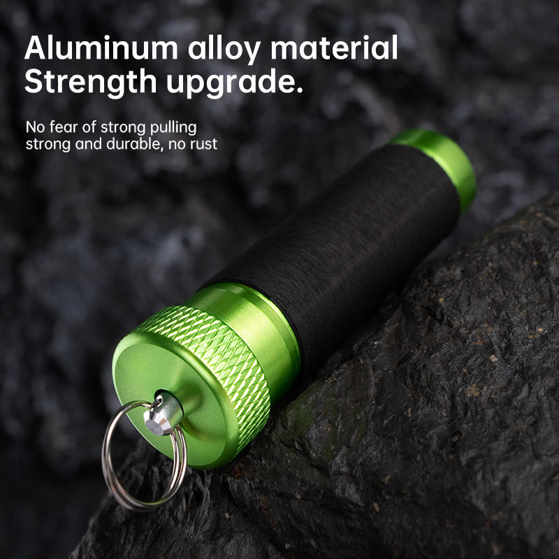 Aluminium Alloy Fishing Knot Puller Tool Anti-Slip Rubber Hand Protector Grip