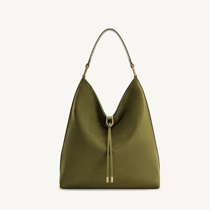 Premium Genuine Leather Tote Shoulder Bag Luxurious Durable Spacious Accessory