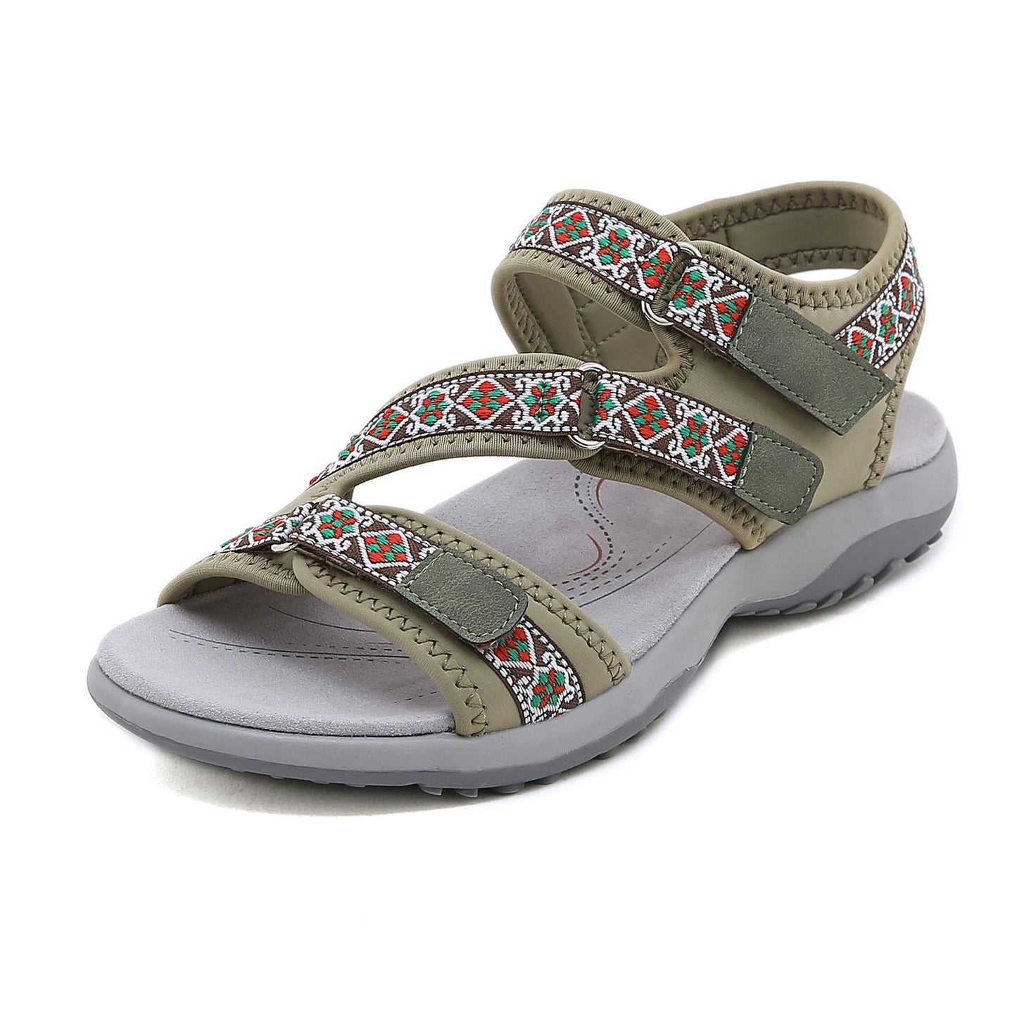 Womens Velcro Sports Sandals Summer Breathable TPR Sole Lightweight Size 35–42