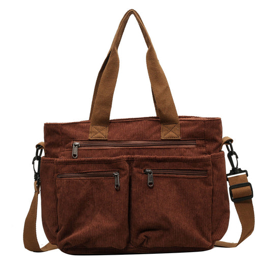Velvet Crossbody Bag Expansive Storage Secure Zipper Adjustable Shoulder Strap