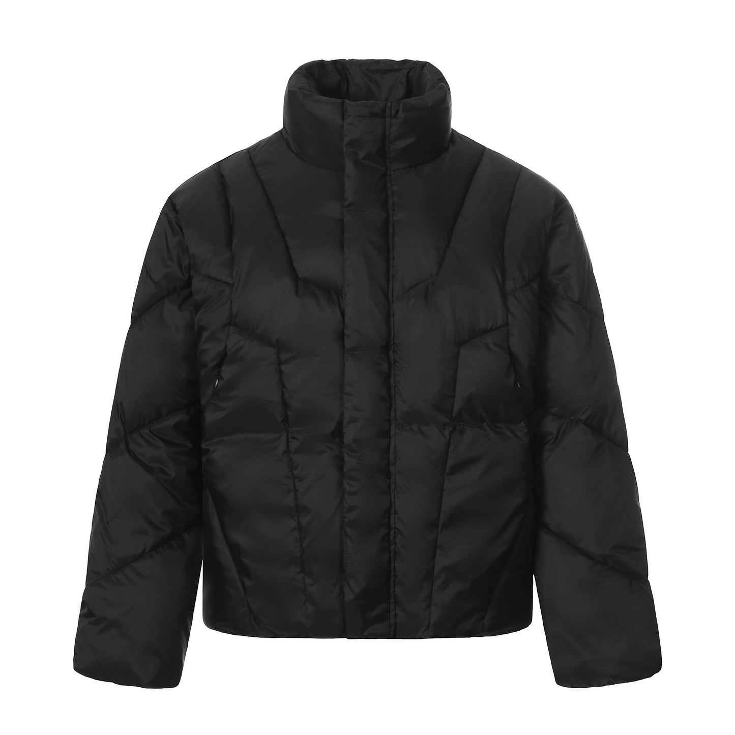 Heavy Quilted Bomber Jacket with Detailed Stitch for Winter Biker Outdoor Wear