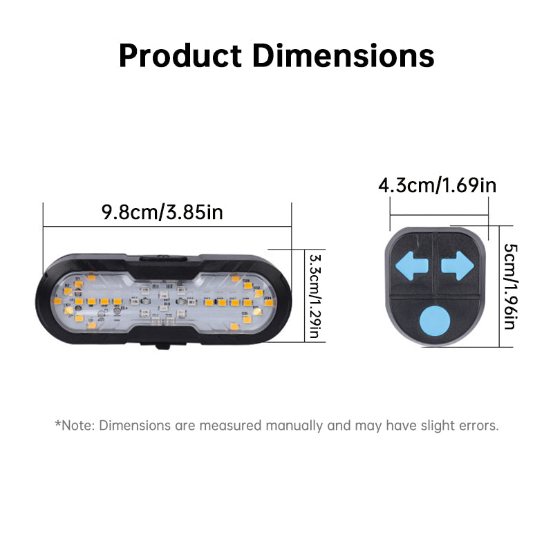 USB-C Rechargeable Bike Tail Lamp Wireless Turn Signal Horn Safety Equipment