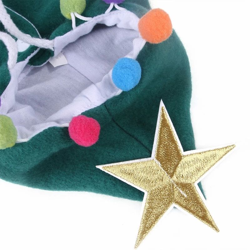 Christmas Pet Cloak with Hood, Fleece Cape for Cats & Small Dogs, Festive Costume