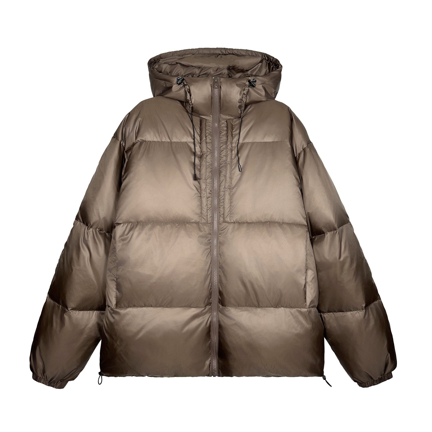 Unisex Vintage Duck Down Thermal Insulated Jacket with Hood for Winter Warmth