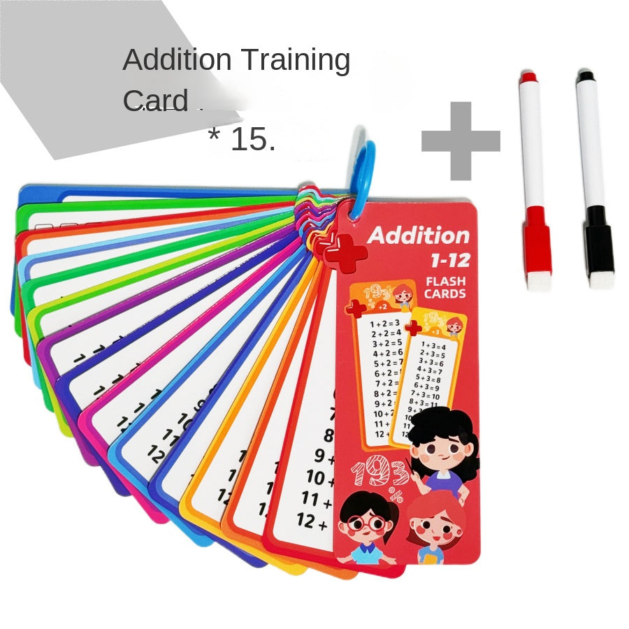 Early Education Arithmetic Learning Math Flash Cards Enhance Calculation Skills