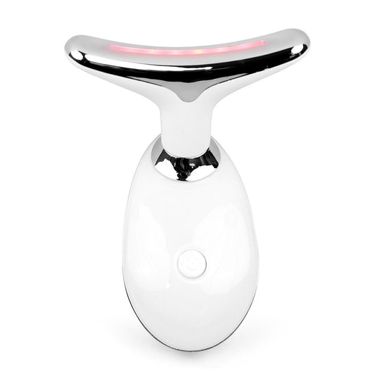 Neck Skin Revitalization Device LED Light Vibration Wrinkle Reduction Therapy