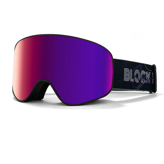 Winter Sports Ski Goggles Double Layer UV Protection Anti-Fog Adjustable Fit