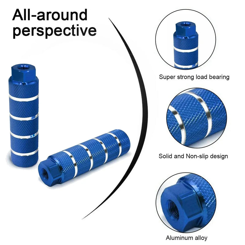 Aluminum Alloy BMX Bike Pegs Lightweight Durable Anti-Skid Riding Accessories