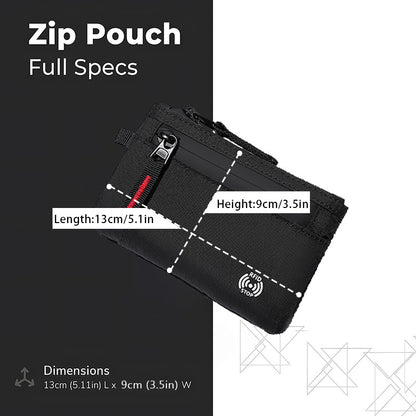 X-PAC Compact Travel Wallet RFID Secure Keychain Anti-Theft Protection Wallet