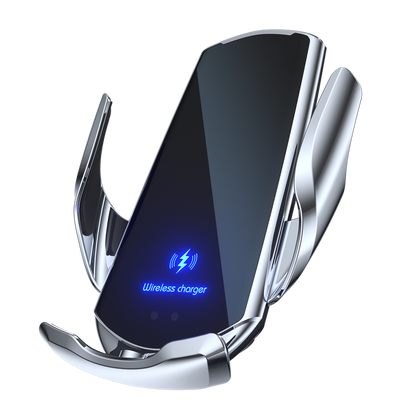 15W Wireless Induction Car Phone Holder Navigation Secure Charging Stand Mount