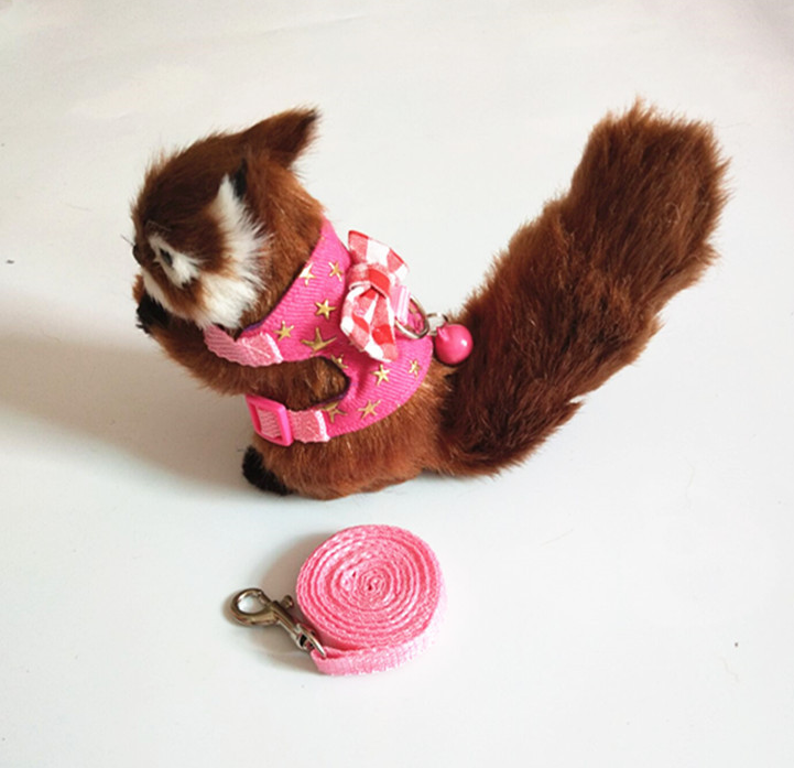 Adjustable Hamster Rabbit Harness Leash Set Small Pets Guinea Pigs Ferrets Chinchillas