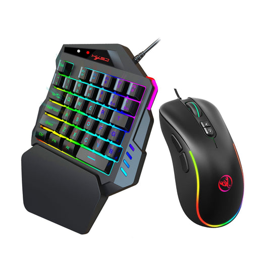 V500 Gaming One-Handed Keyboard RGB Illuminated Built-In Converter Fits PS4