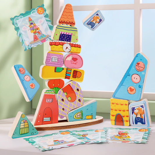 Children's Cognitive Growth Stack Balance Building Blocks Motor Skills Enhance