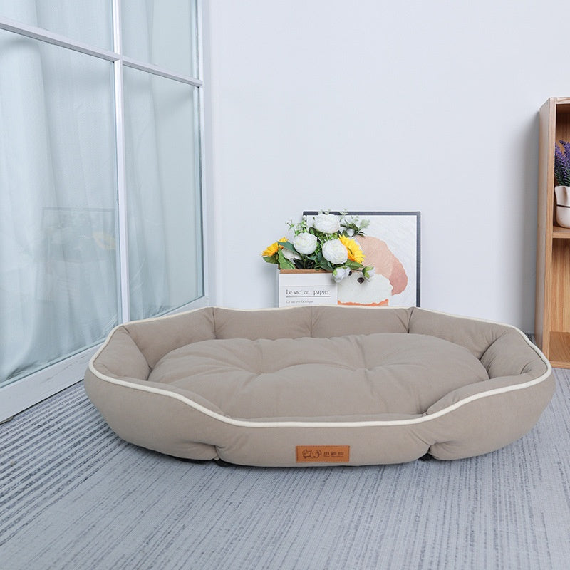 Extra Large Dog Bed Cushion | Shiba Inu Comfort Sleep Mat | Suede Texture Fabric