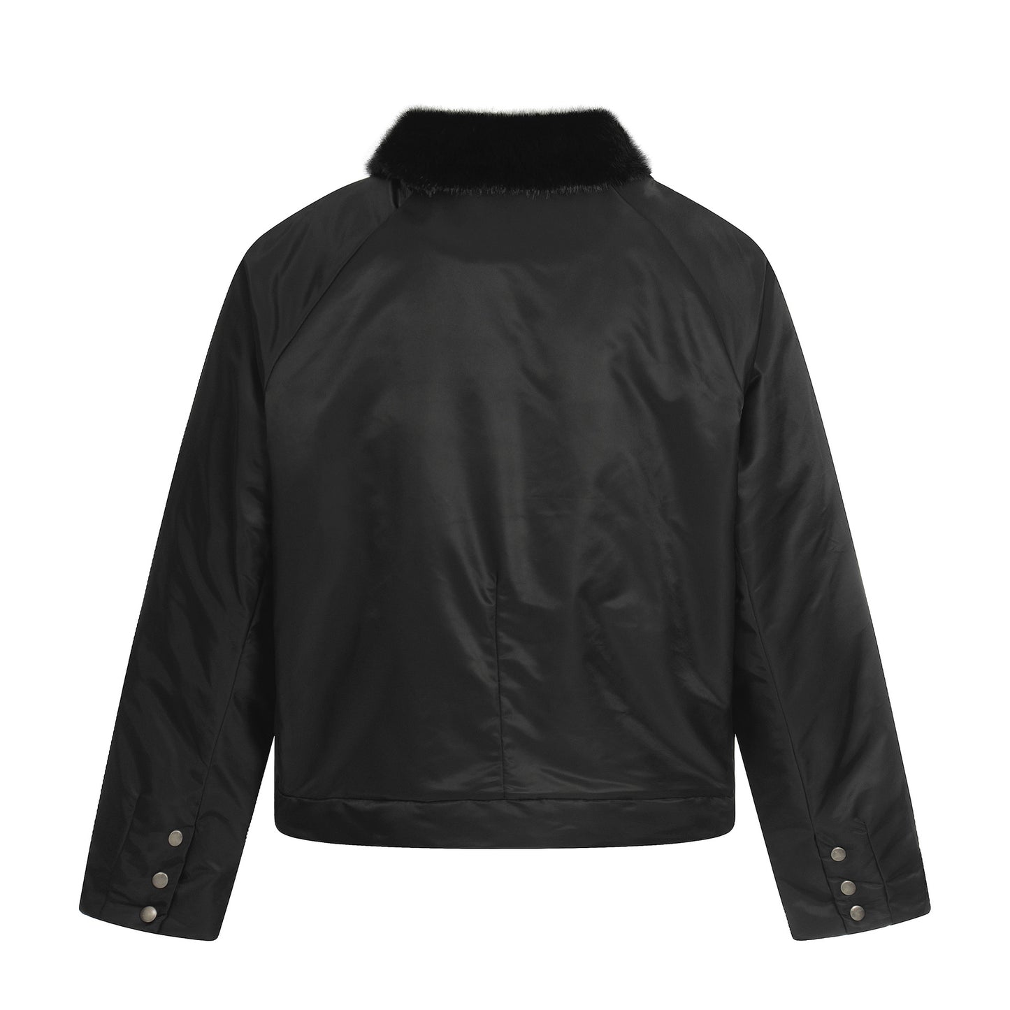 Men's Insulated Winter Jacket with Faux Fur Trim, Secure Zip and Button Pockets