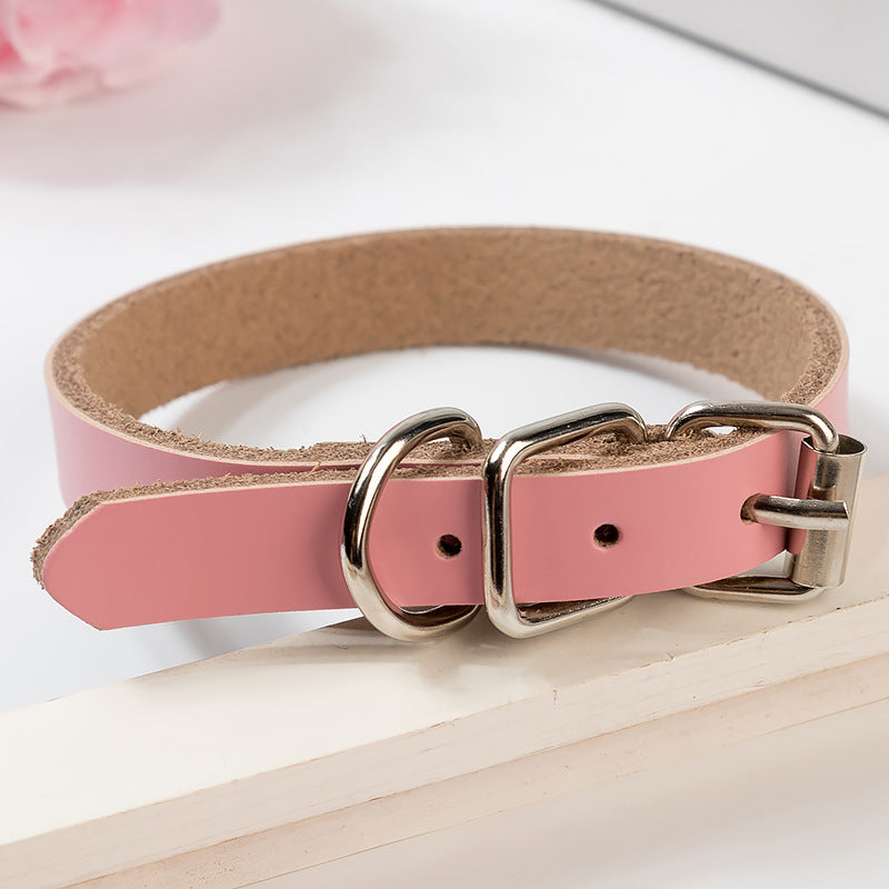Pet Supplies Real Leather Dog Collars Pure Leather Dog Collars Dog Chains