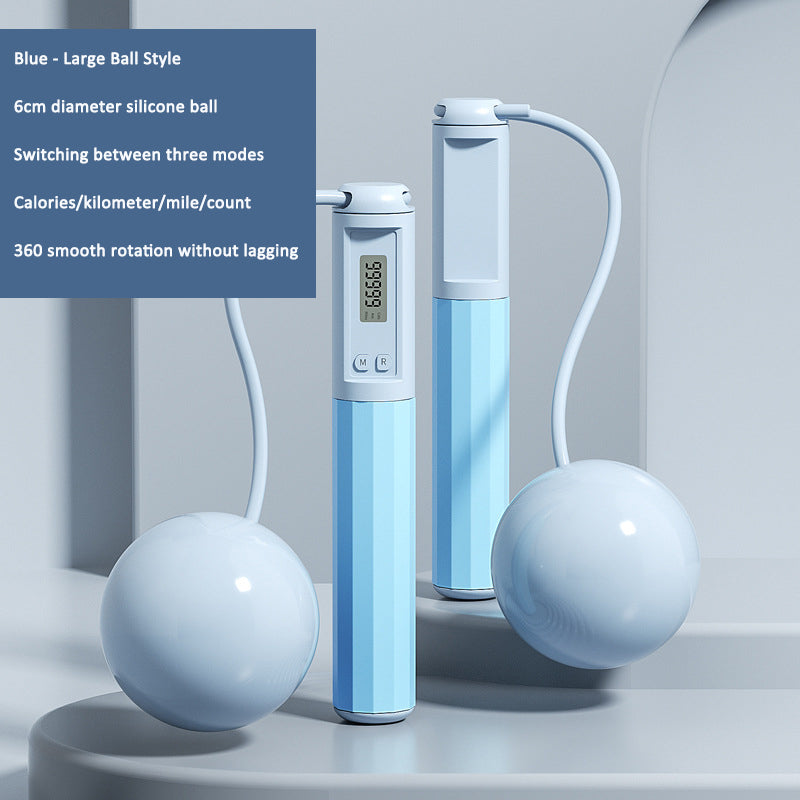 Adjustable Sports Skipping Rope Silicone Ball Speed Fitness Training Equipment