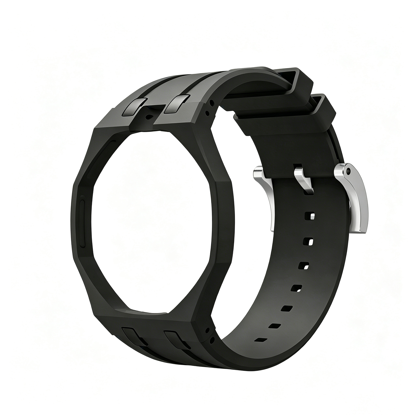 For AP x Swatch Royal Pop Watch Case Silicone Strap Adjustable Buckle Band