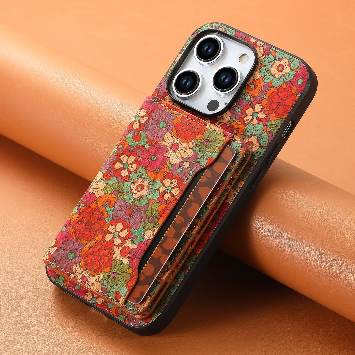 For iPhone 17 16 15 13 12 11 Pro Max Durable Faux Leather Wallet Case Card Slots Stand