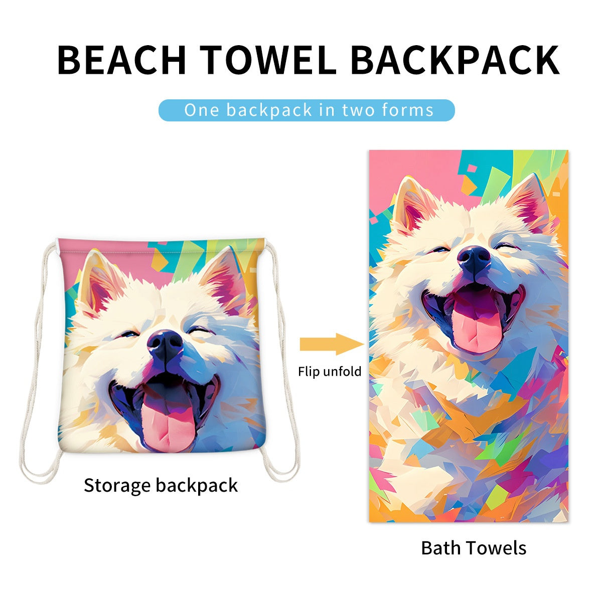 Microfiber Beach Towel Lightweight Quick Drying Pocket 70x140cm Extra Absorbent