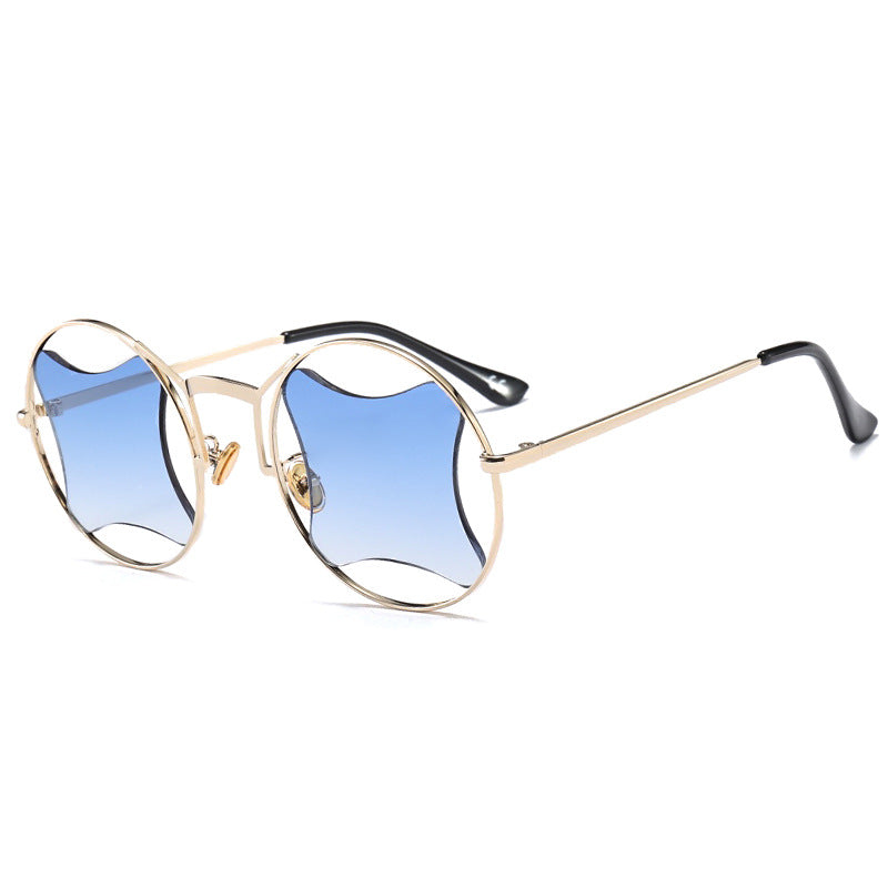 UV400 Protection Metal Frame Polycarbonate Lens Non-Polarised Trendy Sunglasses
